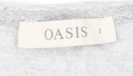 Oasis Women’s Grey Long Sleeve T-Shirt, Size S
