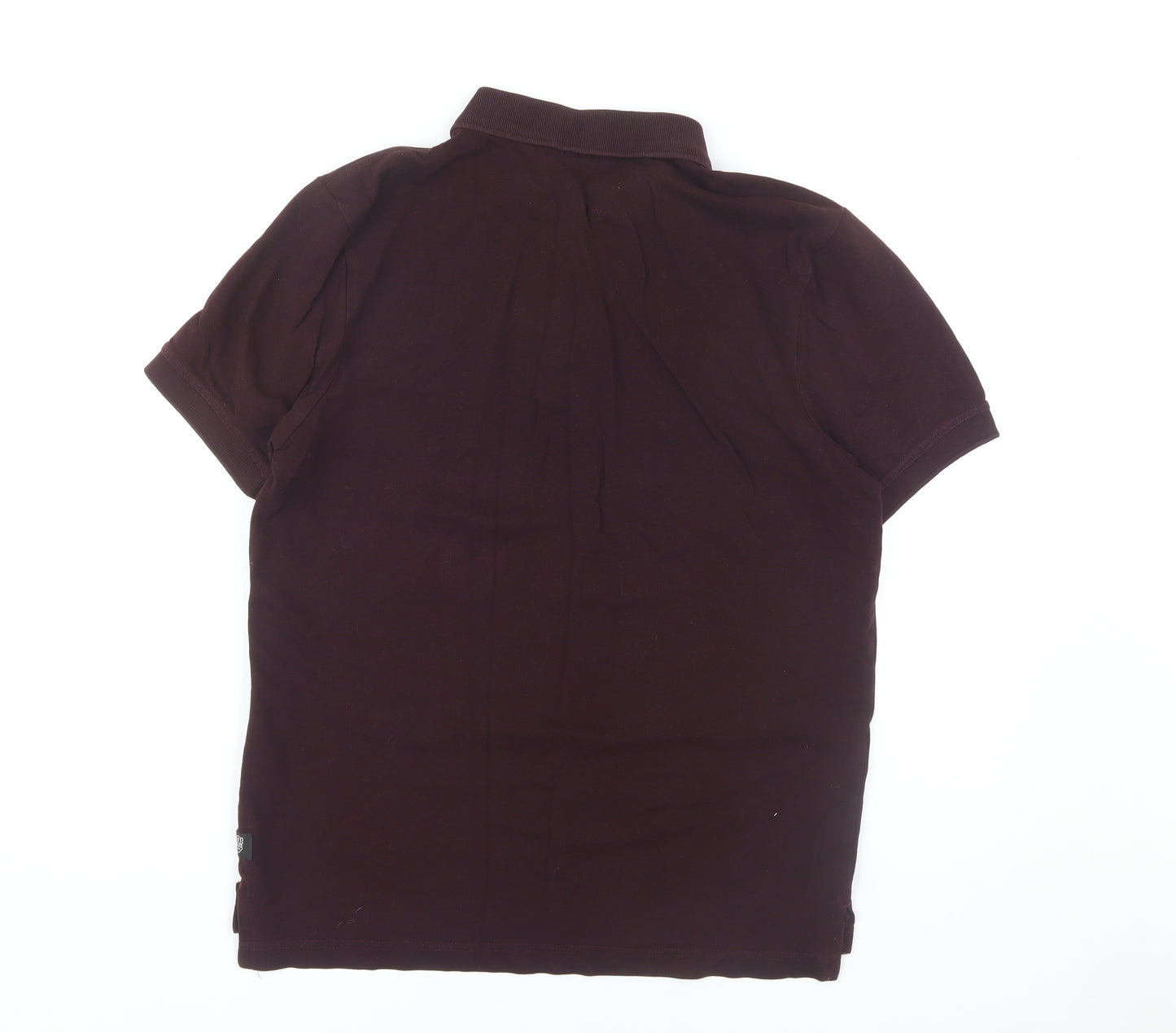883 Police Men's Purple Polo, Large, Short Sleeve, Casual