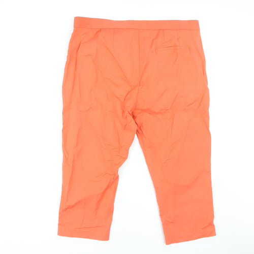 Marks and Spencer Women’s Orange Cropped Trousers Size 18