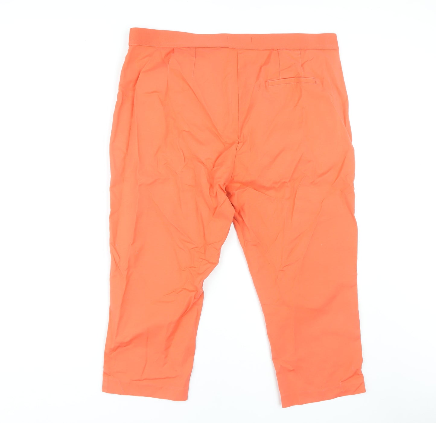 Marks and Spencer Women’s Orange Cropped Trousers Size 18