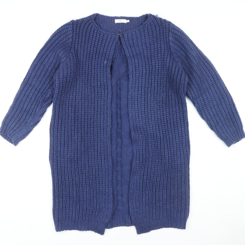 Cotton Traders Women's Blue Cardigan UK 12