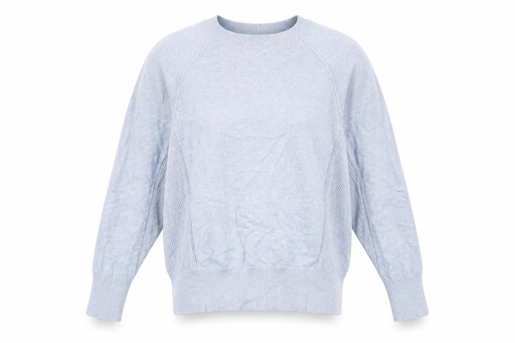 Front view of John Lewis Women's Blue jumper, size S