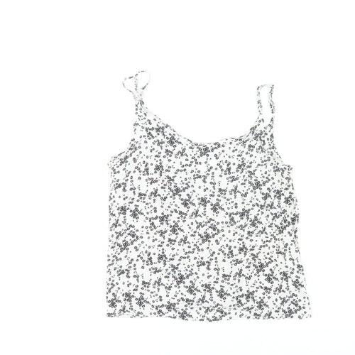 Cotton On Women's White M Floral Camisole Tank Top