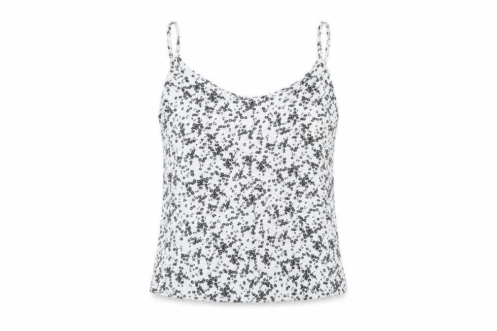 Cotton On Women's White M Floral Camisole Tank Top