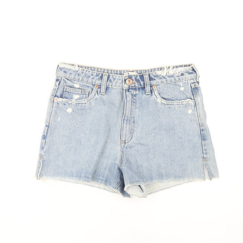 River Island Women's Blue Cut-Off Denim Shorts, Size 12