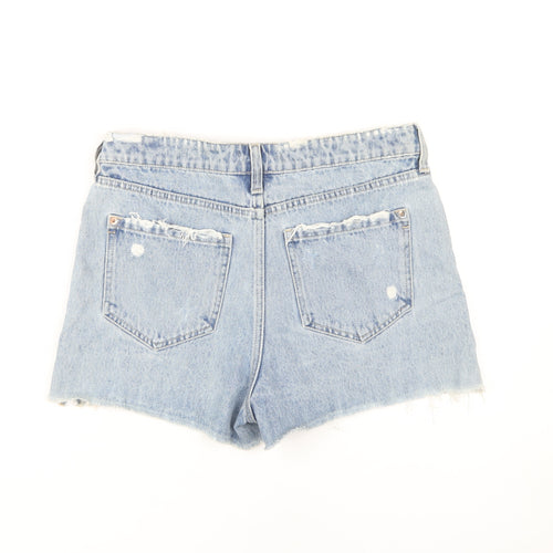 River Island Women's Blue Cut-Off Denim Shorts, Size 12
