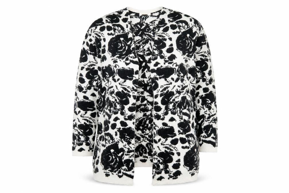 Front view of Marks & Spencer Women's Black Open Front Cardigan M