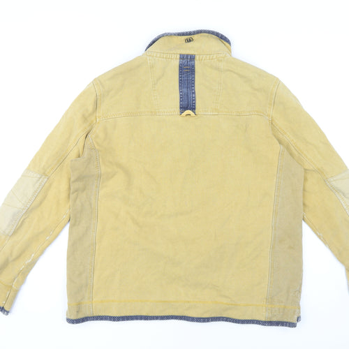 Fat Face Men's Large Beige 1/4 Zip Sweatshirt