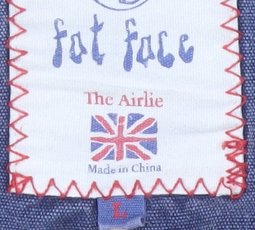 Fat Face Men's Large Beige 1/4 Zip Sweatshirt