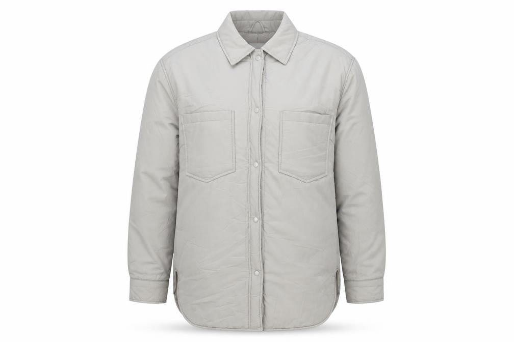 H&M Men's Beige Mid-Length Jacket L With Pockets