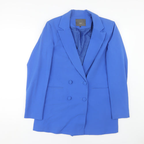 ICHI Women's Blue Blazer Size 10 Regular Fit