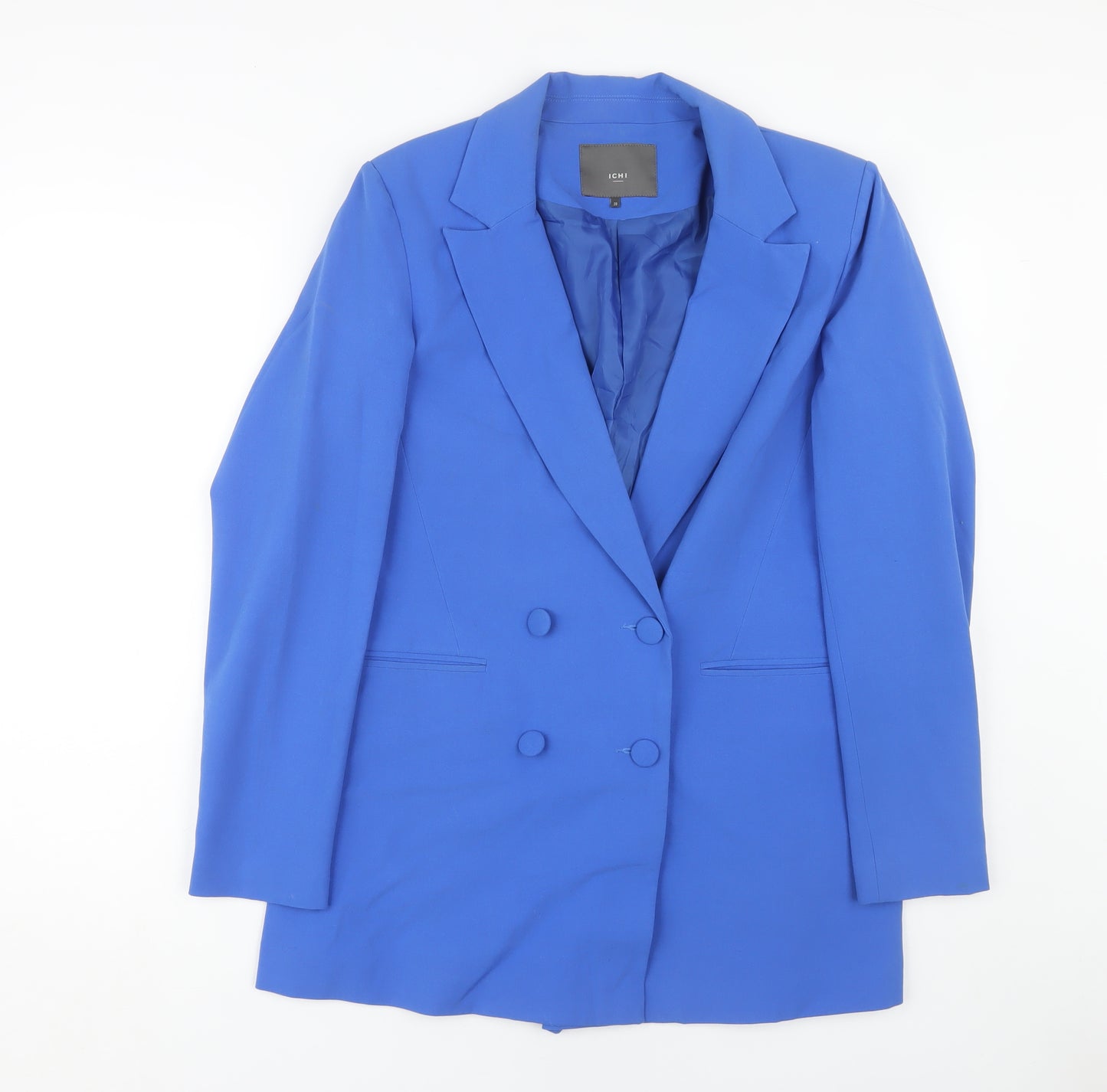 ICHI Women's Blue Blazer Size 10 Regular Fit