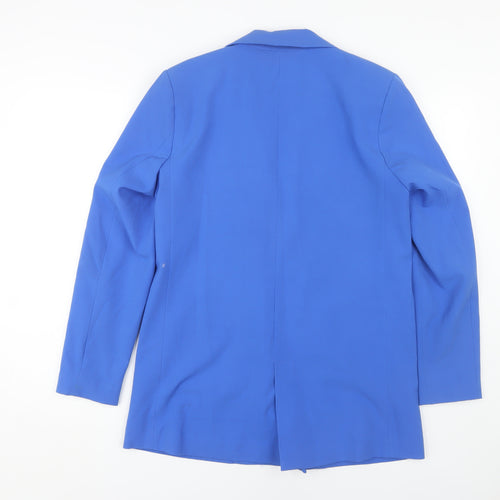 ICHI Women's Blue Blazer Size 10 Regular Fit