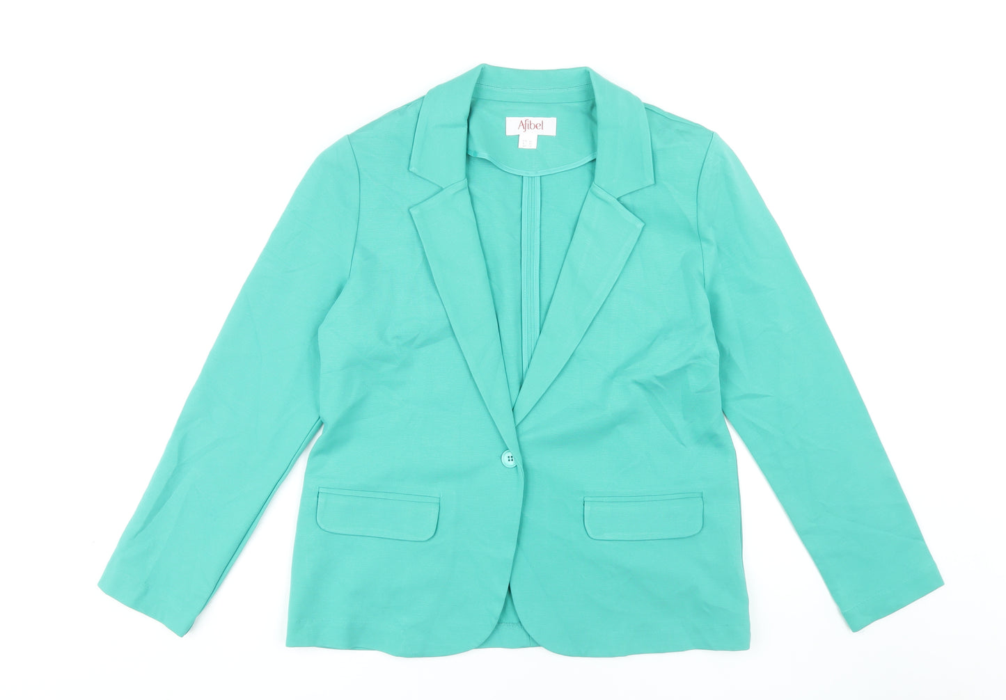 Afibel Women's Green Blazer, UK 14, Classic Fit