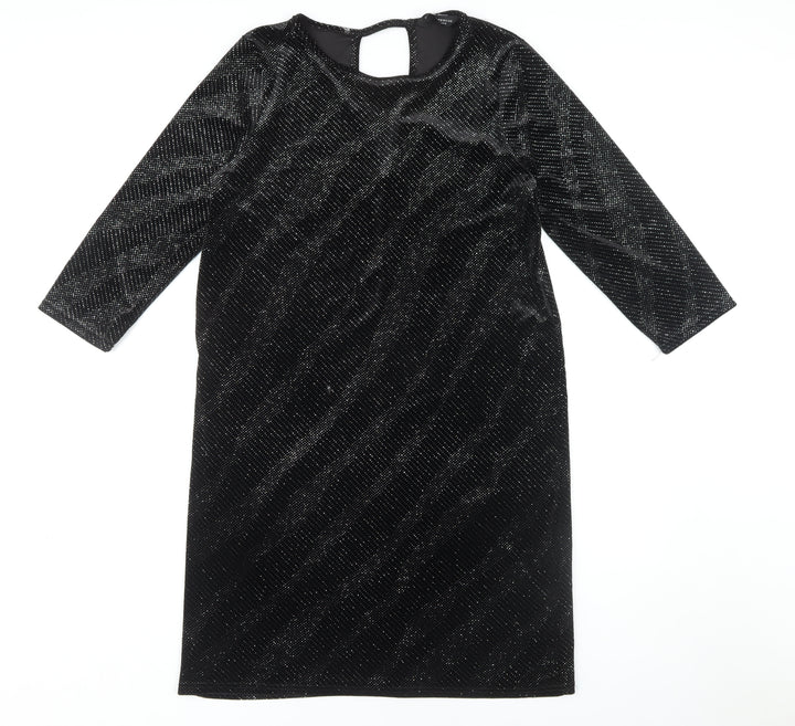 Dorothy Perkins Women's Black Sheath Dress, Size 14