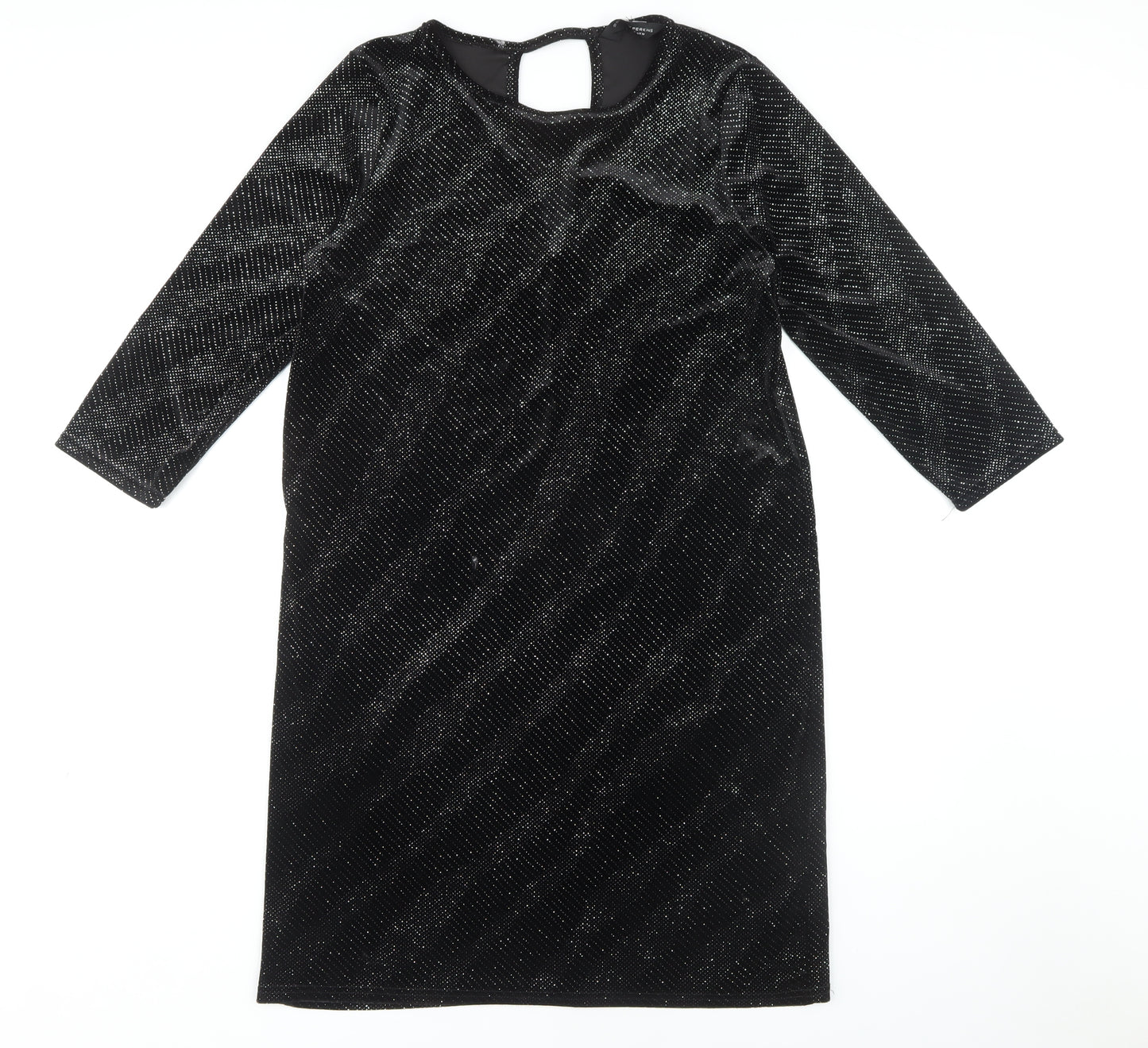 Dorothy Perkins Women's Black Sheath Dress, Size 14