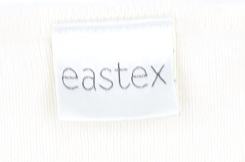 Eastex Women's White Striped Short Sleeve Jumper Size 10