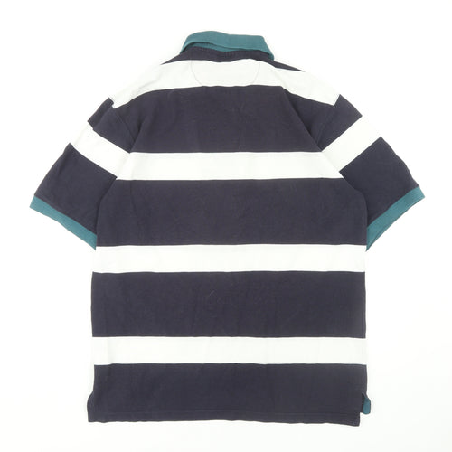 MC Casuals Men's Striped Polo, Medium Multicoloured