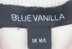 Blue Vanilla Beige Sleeveless Women's Jumper M/L