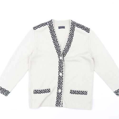 Your Sixth Sense Women's White Cardigan - Size S