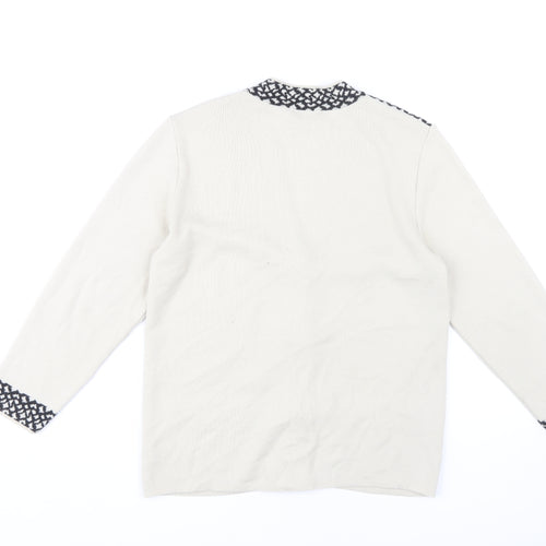 Your Sixth Sense Women's White Cardigan - Size S