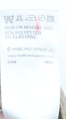 Marks and Spencer Women's Beige Flared Trousers Size 14