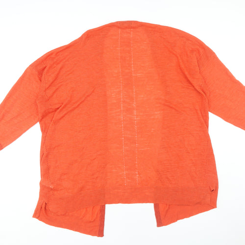Next Women's Orange Open Front Cardigan Size 20