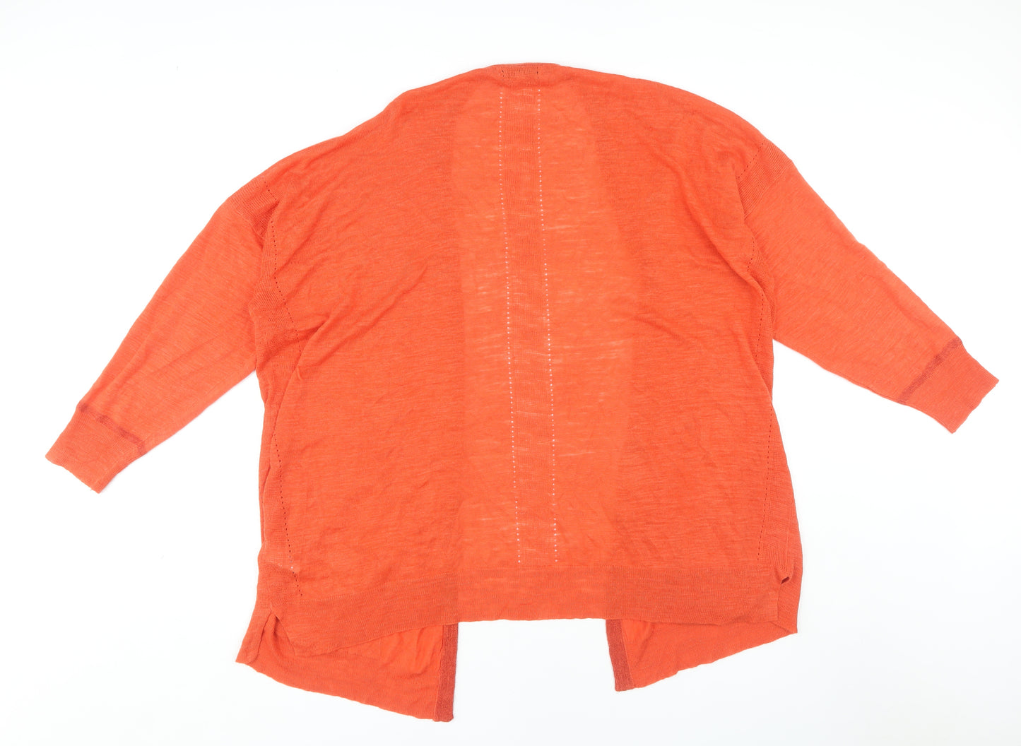 Next Women's Orange Open Front Cardigan Size 20