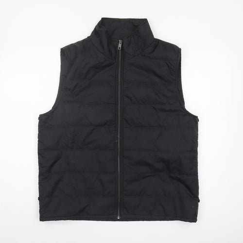 Jasper Conran Men's Black Puffer Waistcoat L