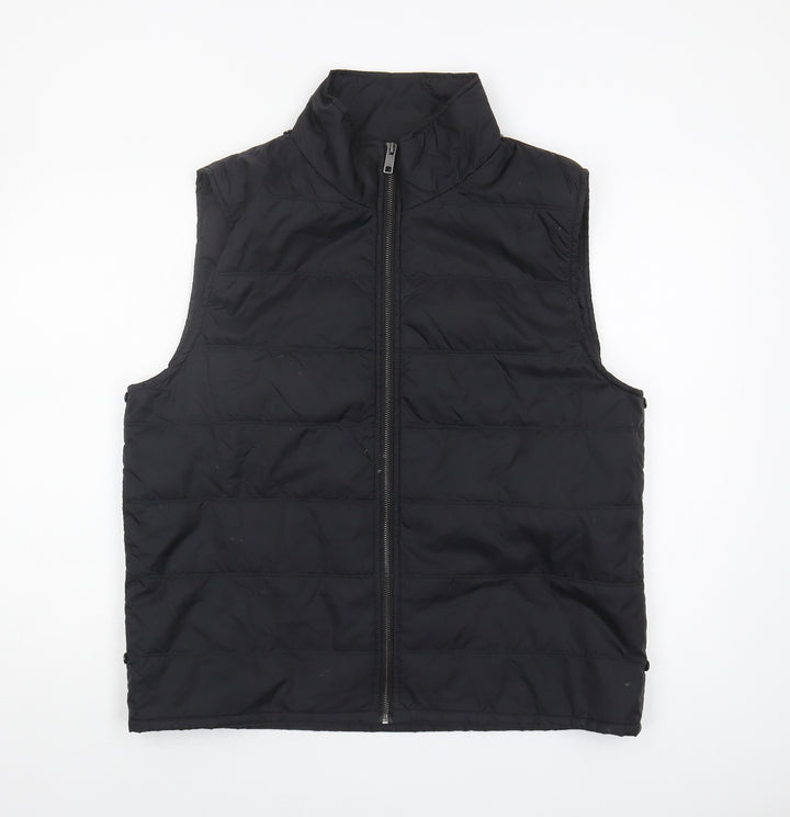 Jasper Conran Men's Black Puffer Waistcoat L