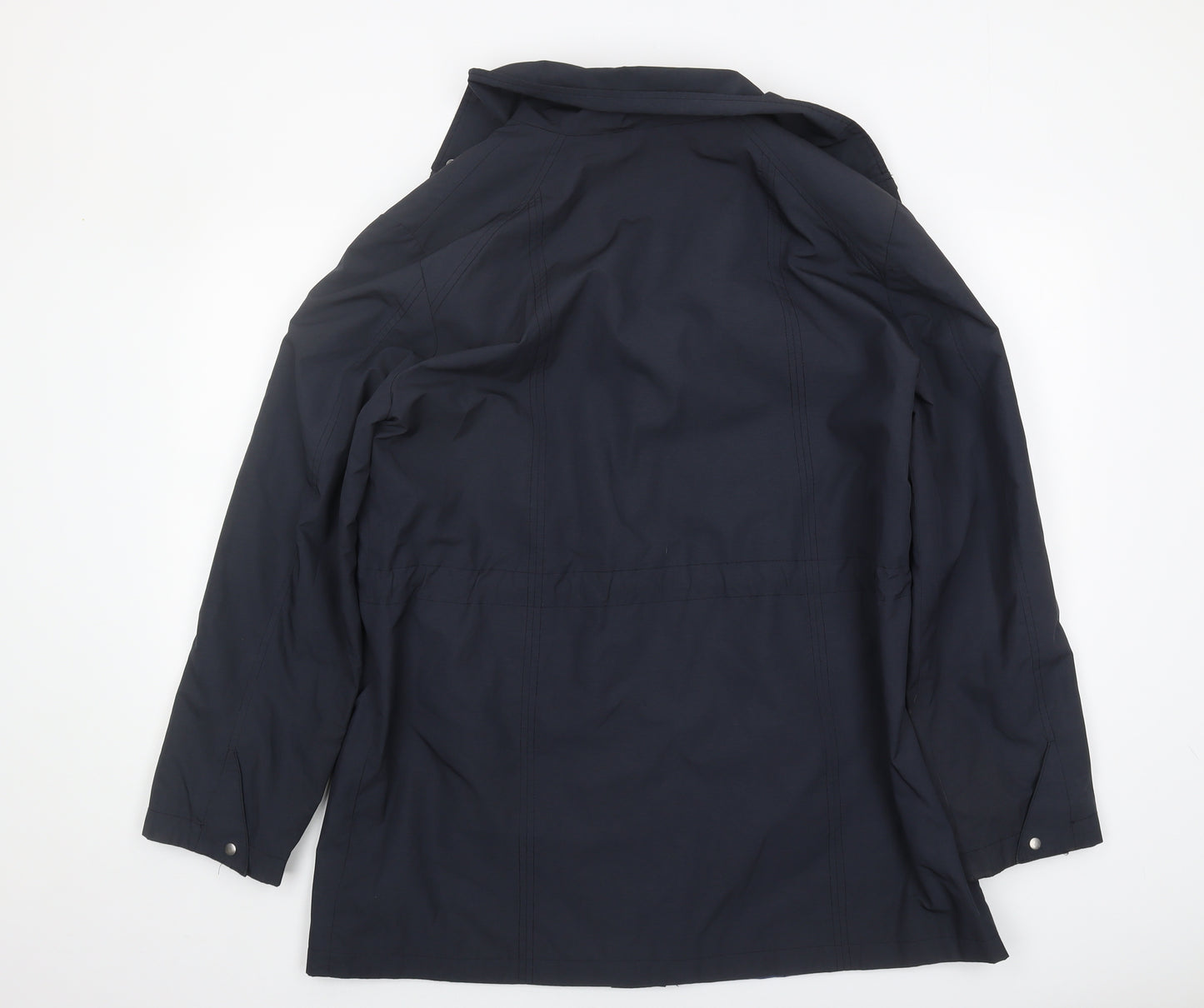 Klass Collection Women's Blue Mid-Length Hooded Jacket