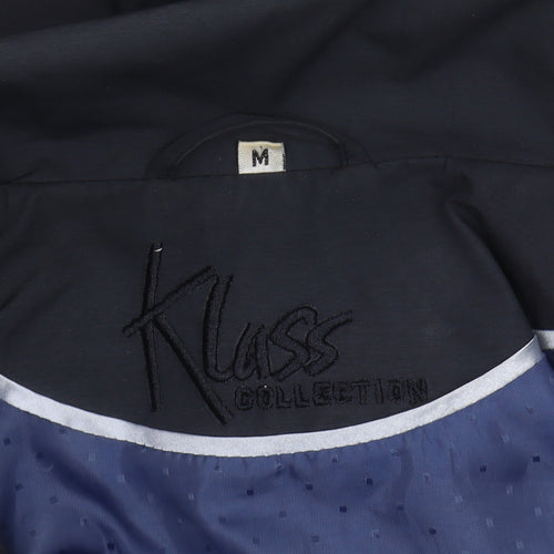 Klass Collection Women's Blue Mid-Length Hooded Jacket