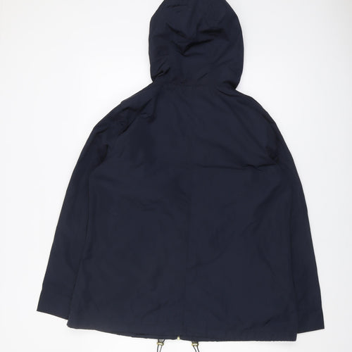 M&Co Women's Blue Hooded Jacket Size 12