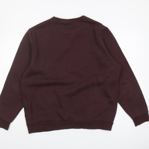 Puma Men's Brown Graphic Pullover Sweatshirt - L