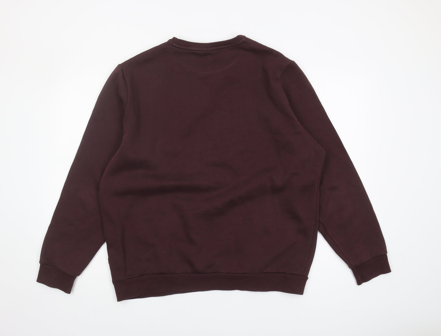 Puma Men's Brown Graphic Pullover Sweatshirt - L