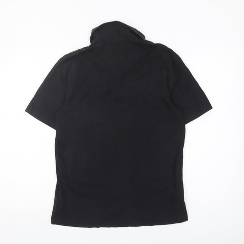 Penguin Men's Black Slim Fit Polo, M, Short Sleeve