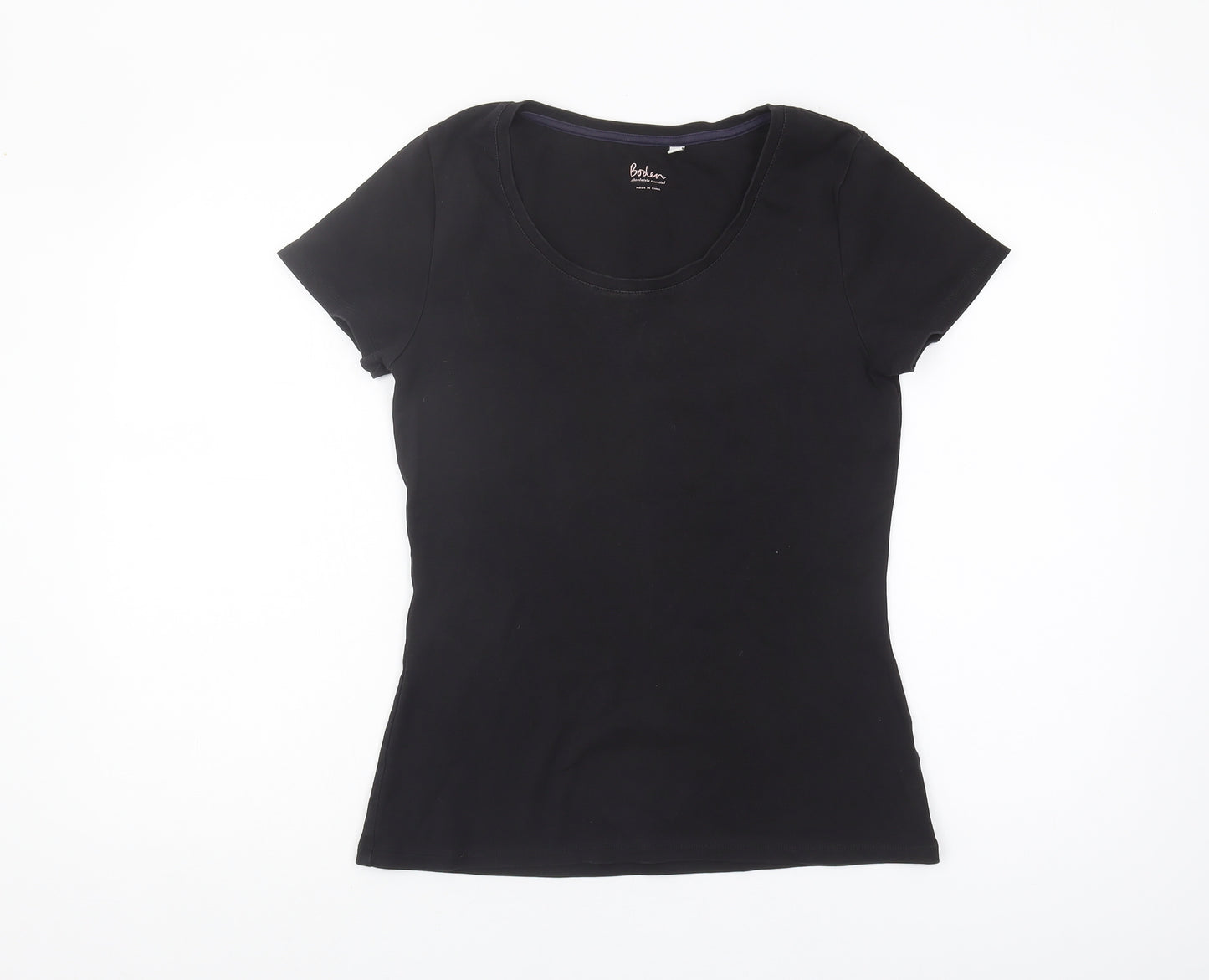 Boden Women's Black Basic Cotton T-Shirt, Size M