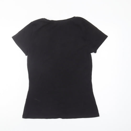 Boden Women's Black Basic Cotton T-Shirt, Size M