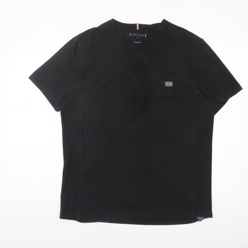 Tommy Hilfiger Men's Black Crew Neck T-Shirt - Size L