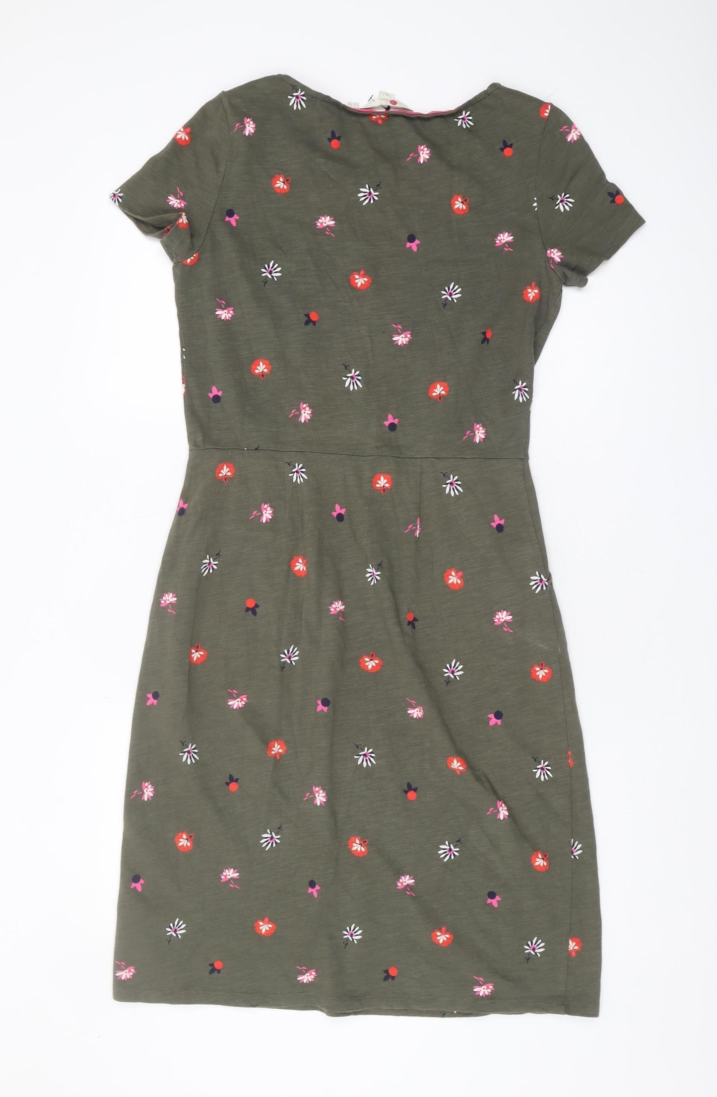 Boden Women's Multicoloured Floral Cotton Dress - Size 8