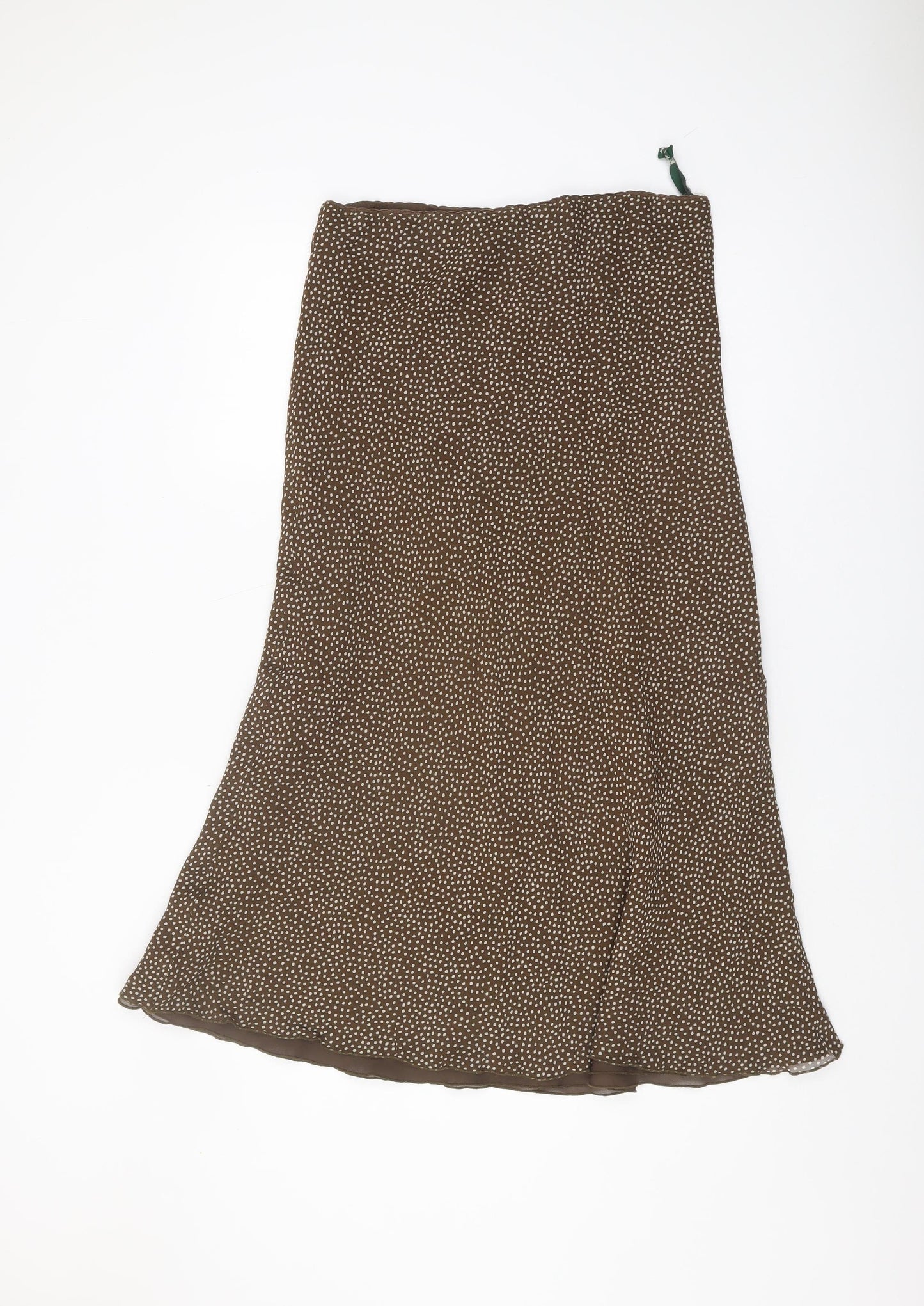 Hobbs Women's Brown A-Line Midi Skirt Size 12