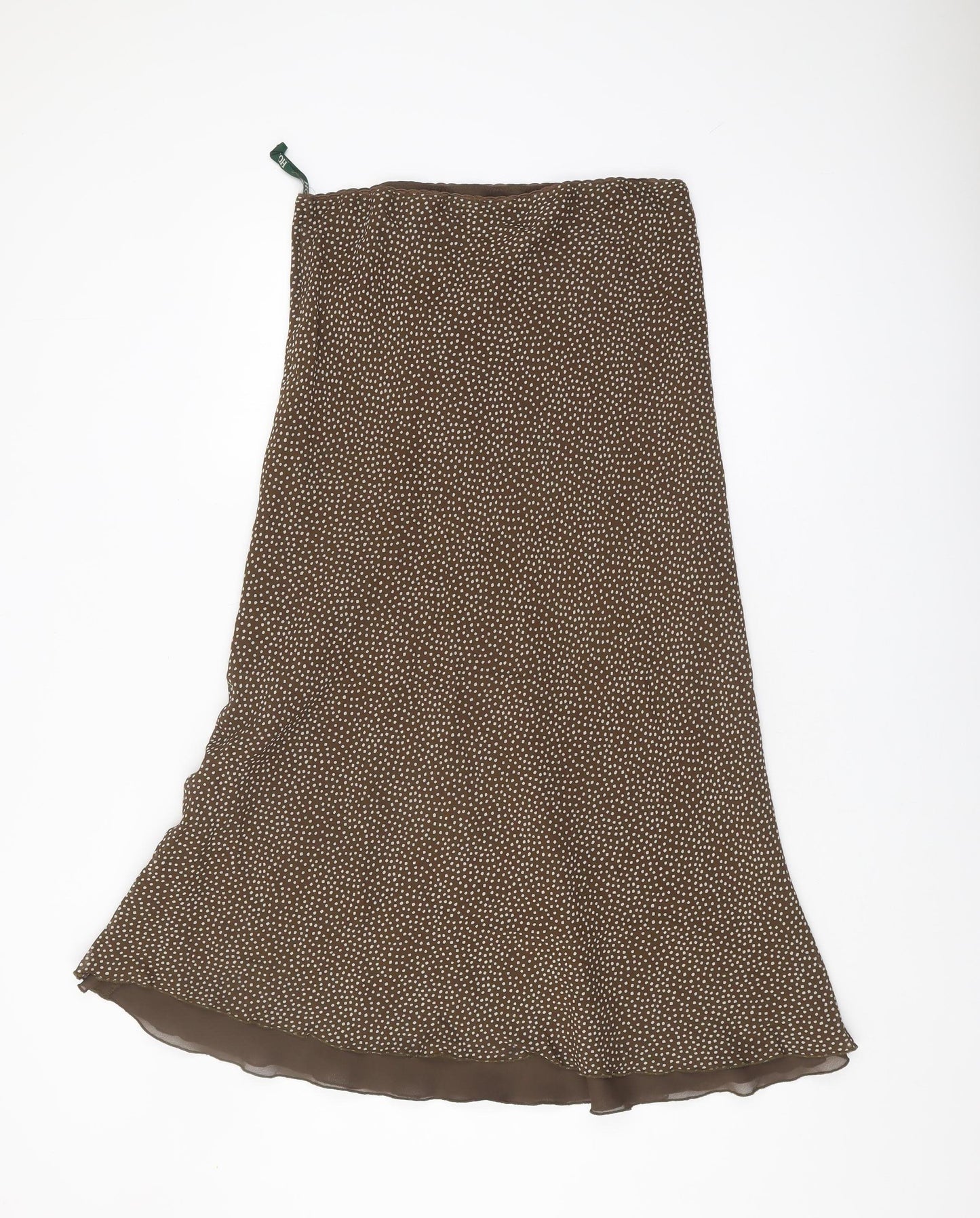 Hobbs Women's Brown A-Line Midi Skirt Size 12