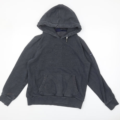 Superdry Women's Grey Pullover Hoodie Size 16