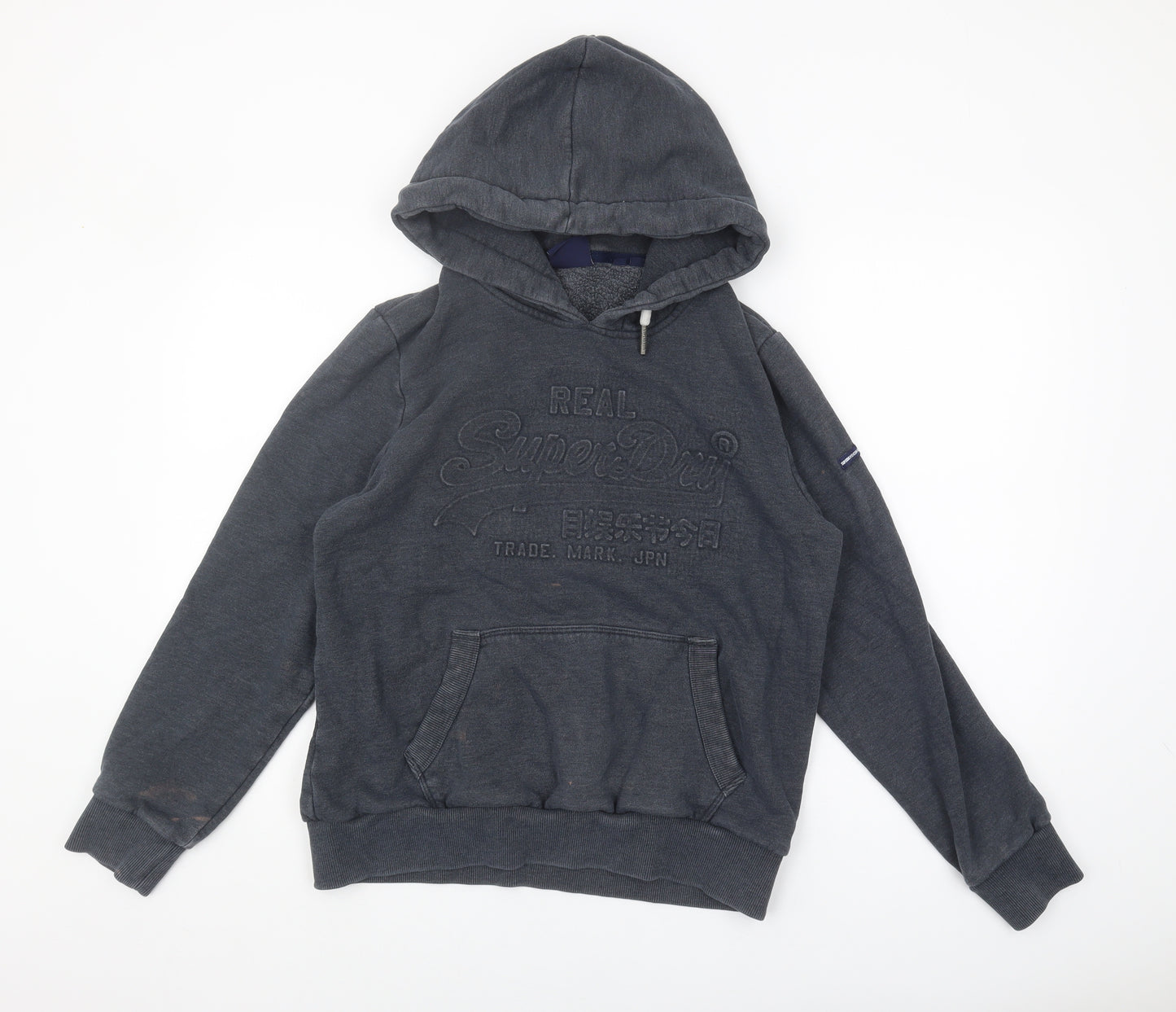 Superdry Women's Grey Pullover Hoodie Size 16