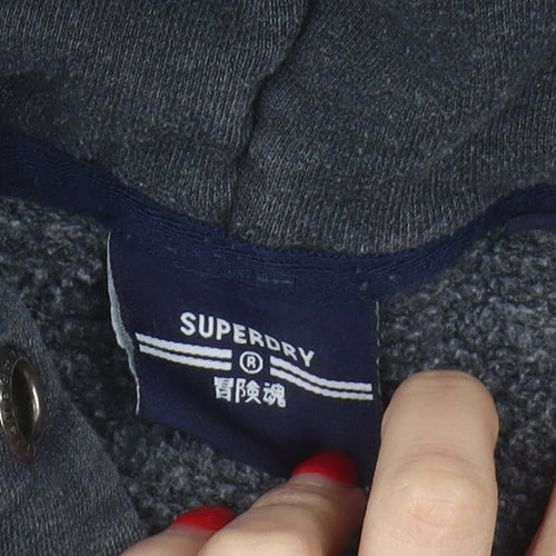 Superdry Women's Grey Pullover Hoodie Size 16