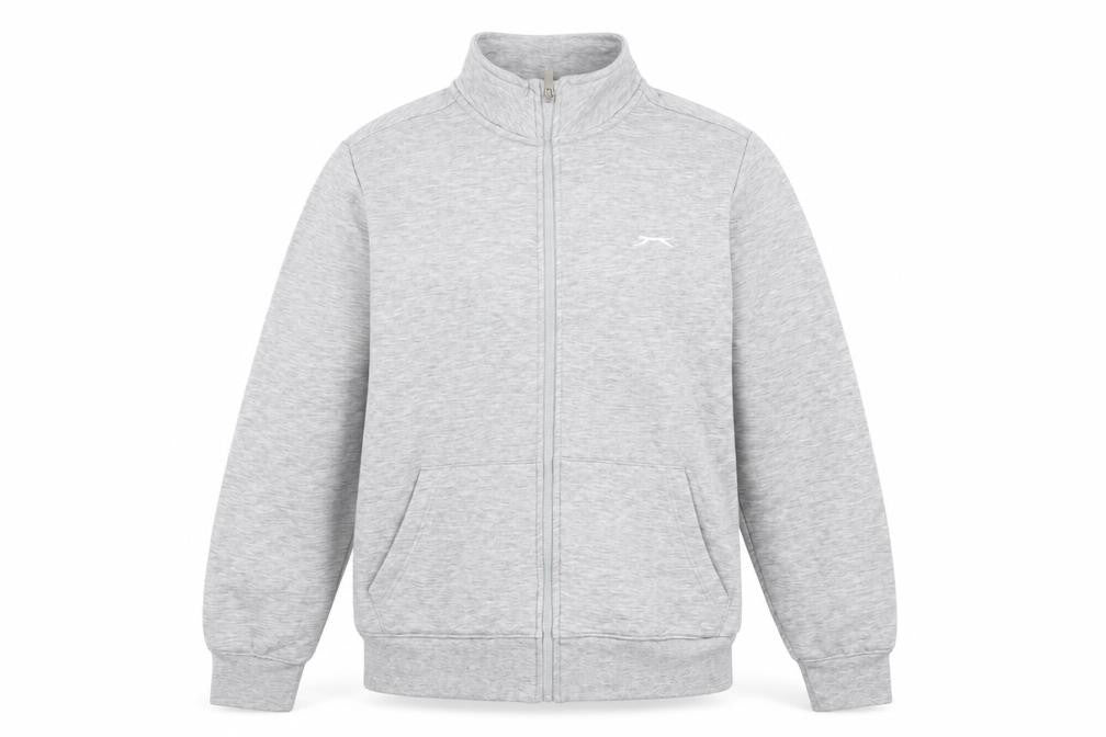 Front view of Slazenger Men's Grey Basic Jacket -, size L