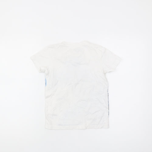 Nutmeg Boys White Black Panther Superhero T-Shirt 6-7Y