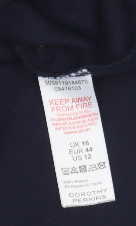 Dorothy Perkins Women's Short Sleeve Blouse Size 16