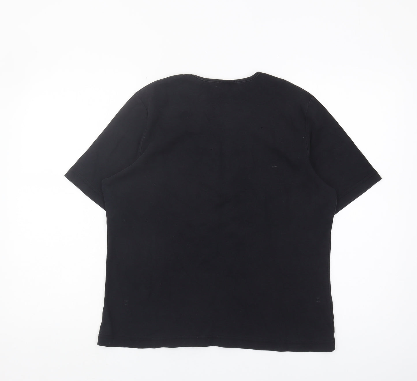 Women's Black XL Round Neck T-Shirt