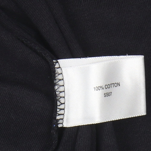Women's Black XL Round Neck T-Shirt